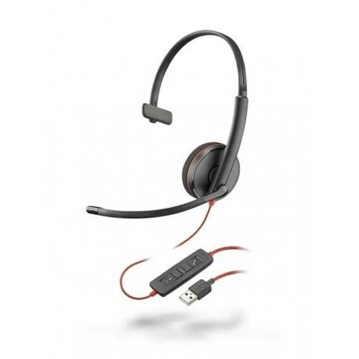 Auriculares Com Microfone Poly 209748-201 Preto 2