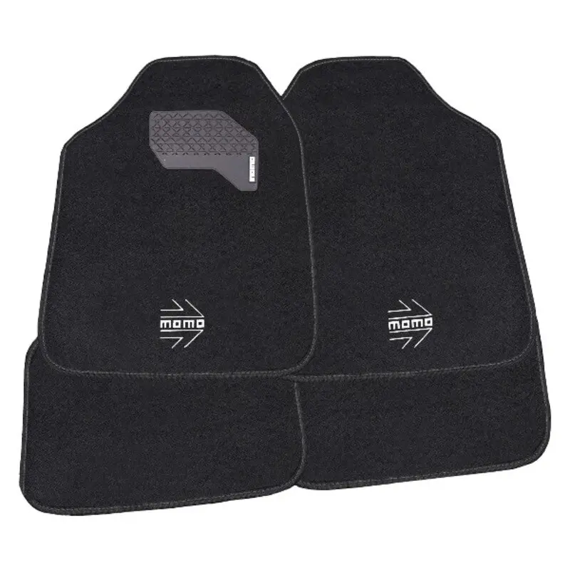 Tapetes Para Automóvel Momo 015 Branco/Preto 4 Uds 1