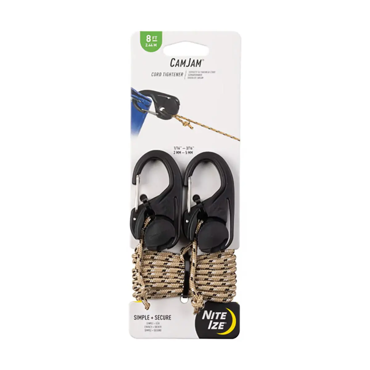 Corda Para Bagagem Nite Ize Preto 2,44 M (2 Unidades) 1
