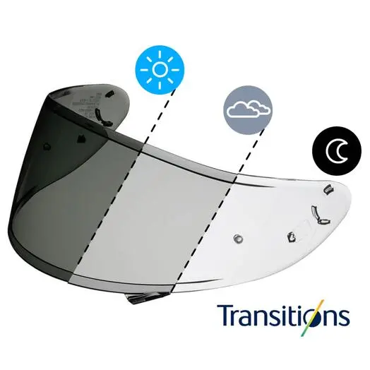 Shoei Cwr-1 Transitions® Pinlock® Ready Face Shield 1