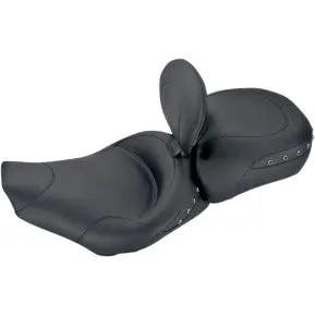 Mustang - Wide Styler Rear Seat - Black Studded, Vinyl - '09-20 Touring 2