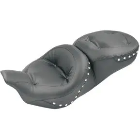 Mustang - One-Piece Ultra Touring Seat - Regal Style W/ Chrome Studs - '08-20 Touring 1