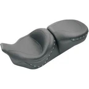 Mustang - One-Piece Ultra Touring Seat - Smooth W/ Black Studs - '08-20 Touring 1
