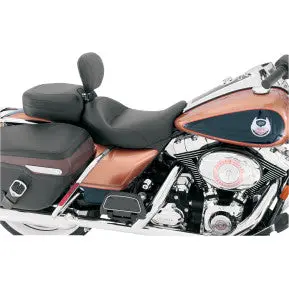 Mustang - Wide Solo Seat W/ Removable Backrest & Rear Seat - Vintage Solo - '08-20 Touring 1