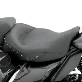 Mustang - Super Wide Solo Seat - Black Studded, Vinyl - '08-20 Touring 2