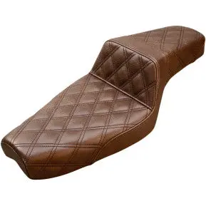 Saddlemen Step-Up Seat - Full Lattice Stitch - Brown - Xl (879-03-175Br) Sportster 77-98 1