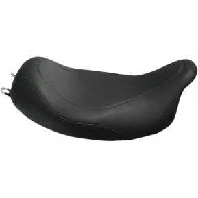 Mustang - Wide Tripper Solo Seat - Black, Smooth - '08-20 Touring 1