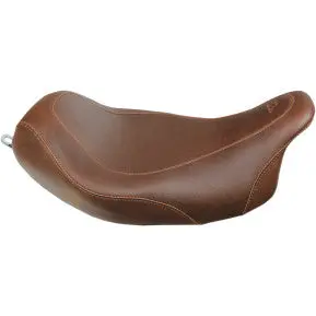 Mustang - Wide Tripper Solo Seat - Brown, Smooth - '08-20 Touring 1