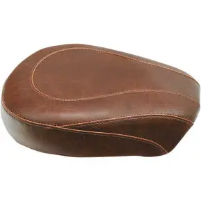 Mustang - Wide Tripper Rear Seat - Brown, Smooth - '08-20 Touring 1