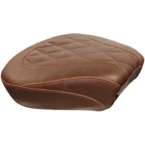 Mustang - Wide Trpper Rear Seat - Brown, Diamond Stitch - '08-20 Touring 1