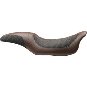 Mustang - Kodlin Signature Series One-Piece Seat - Brown/ Black - '08-20 Touring 1