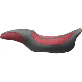 Mustang - Kodlin Signature Series One-Piece Seat - Maroon/ Black - '08-20 Touring 1