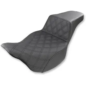 Saddlemen Step-Up Seat - Front Lattice Stitch - Black (808-07B-172) Touring 08-24, Cvo 14 1