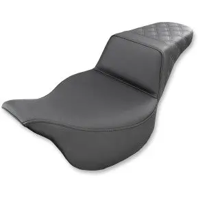Saddlemen Step-Up Seat - Rear Lattice Stitch - Black (808-07B-173) Touring 08-24, Cvo 14 1