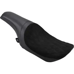 Drag - Predator 2-Up Seat- Faux Suede Double Stitch Diamond- '08-'20 Touring 1