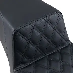 Saddlemen Step-Up Seat - Front Lattice Stitch - Black (897-06-172) Touring 97-07 2