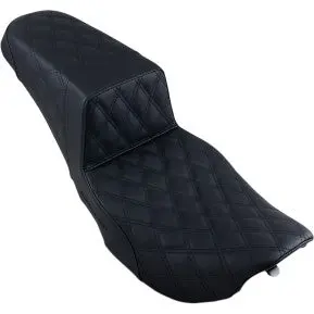 Saddlemen Step-Up Seat - Full Lattice Stitch - Black - Flhr/Flhx (897-06-175) Touring 97-07 1