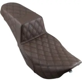 Saddlemen Step-Up Seat - Full Lattice Stitch - Brown (897-06-175Br) Touring 97-07 1
