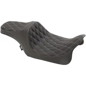 Drag - Predator Iii Seat - Double Diamond Stitch, Silver Thread 1