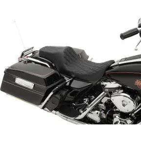 Drag - Predator Iii Seat - Double Diamond Stitch, Black Thread - '99-'07 Touring 1