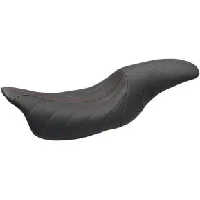 Mustang - Revere Journey One-Piece Seat - Gravity Stitch, Red Thread - '08-20 Touring 1