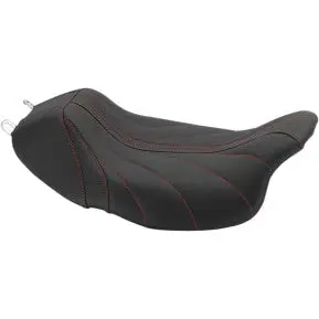 Mustang - Revere Journey Solo Seat - Gravity Stitch, Red Thread - '08-20 Touring 1