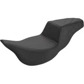 Saddlemen Step-Up Seat - Extended Reach - Rear Lattice Stitch - Black (808-07B-173E) Touring 08-24, Cvo 14 1