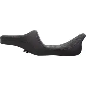 Drag - Predator Iii Seat - Double Diamond Stitch, Silver Thread - '97-'07 Touring 2