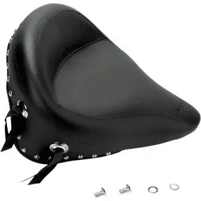 Mustang - Vinstage Wide Solo Seat - Studded - '00-06 Softail 1