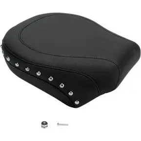 Mustang - Wide Style Rear Seat - Studded Vinyl - '06-17 Softail 1