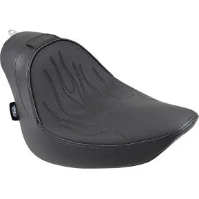 Drag - Solo Seat With Ez Glide Ii Backrest Option - Flame Stitch, Solar Reflective Leather 1
