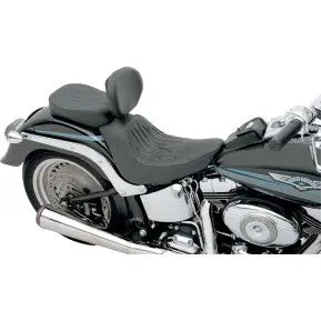 Drag - Solo Seat With Ez Glide Ii Backrest Option - Flame Stitch, Solar Reflective Leather 2