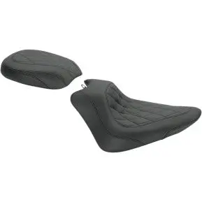 Mustang - Wide Tipper Front Solo Seat - Black, Diamond Stitch - '11-17 Fxs, Fls, & Flss 2