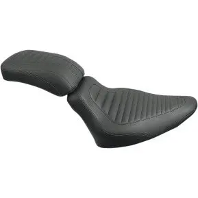 Mustang - Tripper Rear Passenger Seat - Tuck And Roll - '00-17 Softail 1