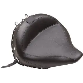 Mustang - Wide Style Solo Seat With Removable Backrest - Studded - '05-17 Flstn & Efi Flstni 1