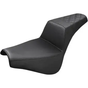 Saddlemen Step-Up Seat - Rear Lattice Stitch - Black (818-30-173) Softail 18-24 1