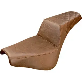 Saddlemen Step-Up Seat - Rear Lattice Stitch - Brown (818-30-173Br) Softail 18-24 1