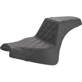 Saddlemen Step-Up Seat - Full Lattice Stitch - Black (818-28-175) Softail 18-19 1