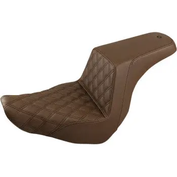 Saddlemen Step-Up Seat - Front Lattice Stitch - Brown (818-29-172Br) Softail 18-24 1