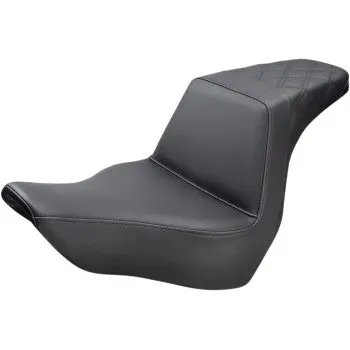 Saddlemen Step-Up Seat - Rear Lattice Stitch - Black (818-29-173) Softail 18-24 1