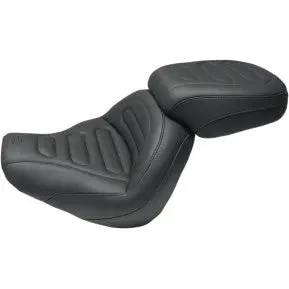 Mustang - Max Profile Tour Rear Seat - Trapezoid Stitch - '18-20 Fxfb & Fxfbs 1