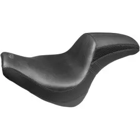 Mustang - Wide Tripper Front Seat - With Backrest - Black, Diamond Stitch - '18-20 Flde, Flhc, & Flhcs 2