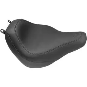 Mustang - Wide Tripper Solo Seat - Front - Black, Vintage - '18-20 Flde, Flhc, & Flhcs 1