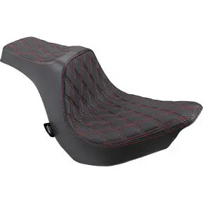 Drag - Predator Iii Seat - Double Diamond, Red Thread - '18-20 Softail 1