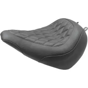 Mustang - Wide Tripper Front Seat - Black, Diamond Stitch - '18-20 Fxbr & Fxbrs 1