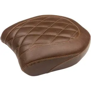 Mustang - Wide Tripper Rear Seat - Brown, Diamond Stitch - '14-17 Fxdf 1