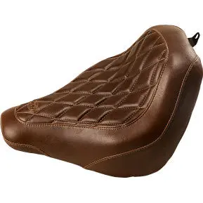 Mustang - Tripper Front Solo Seat - Brown, Diamond Stitch - '18-20 Fxbb & Fxbrs 1
