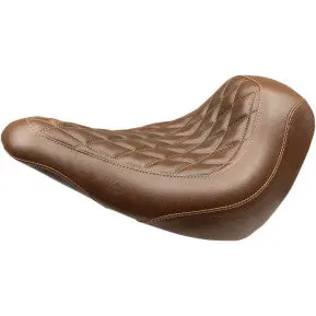 Mustang - Wide Tripper Front Solo Seat - Brown, Diamond Stitch - '18-20 Flsb & Fxlr 1