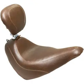 Mustang - Wide Tripper Front Seat With Backrest - Brown, Vintage - '18-20 Flsl 1