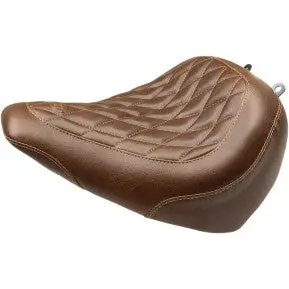 Mustang - Wide Tripper Solo Seat - Brown, Diamond Stitch - '18-20 Fxbr & Fxbrs 1